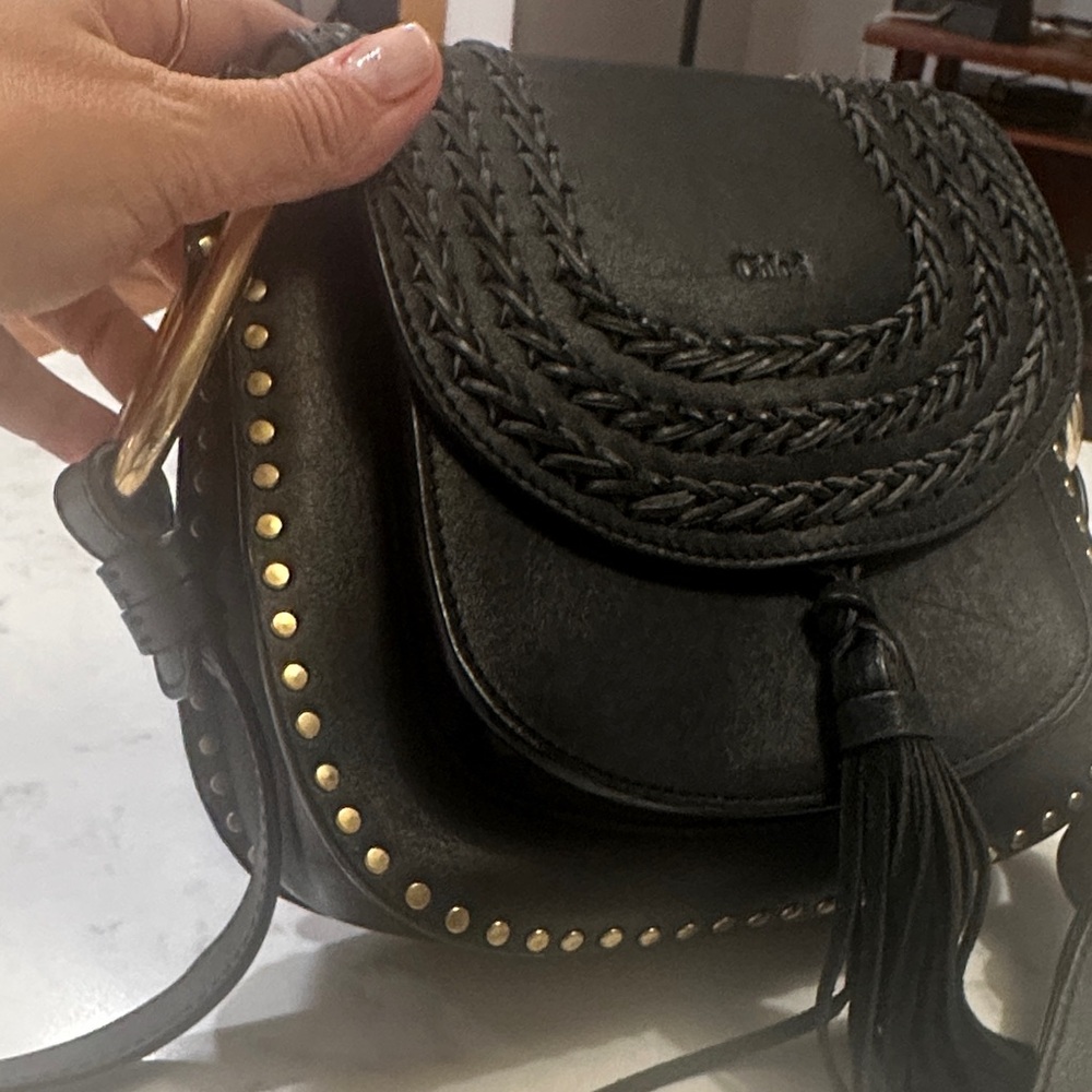 Chloe Black Leather Crossbody Bag - Picture 8 of 15